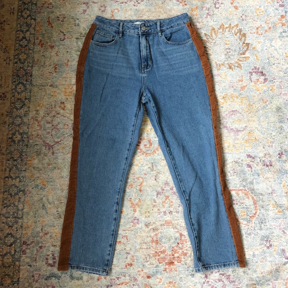 Pacsun Corduroy Stripe Mom Jeans